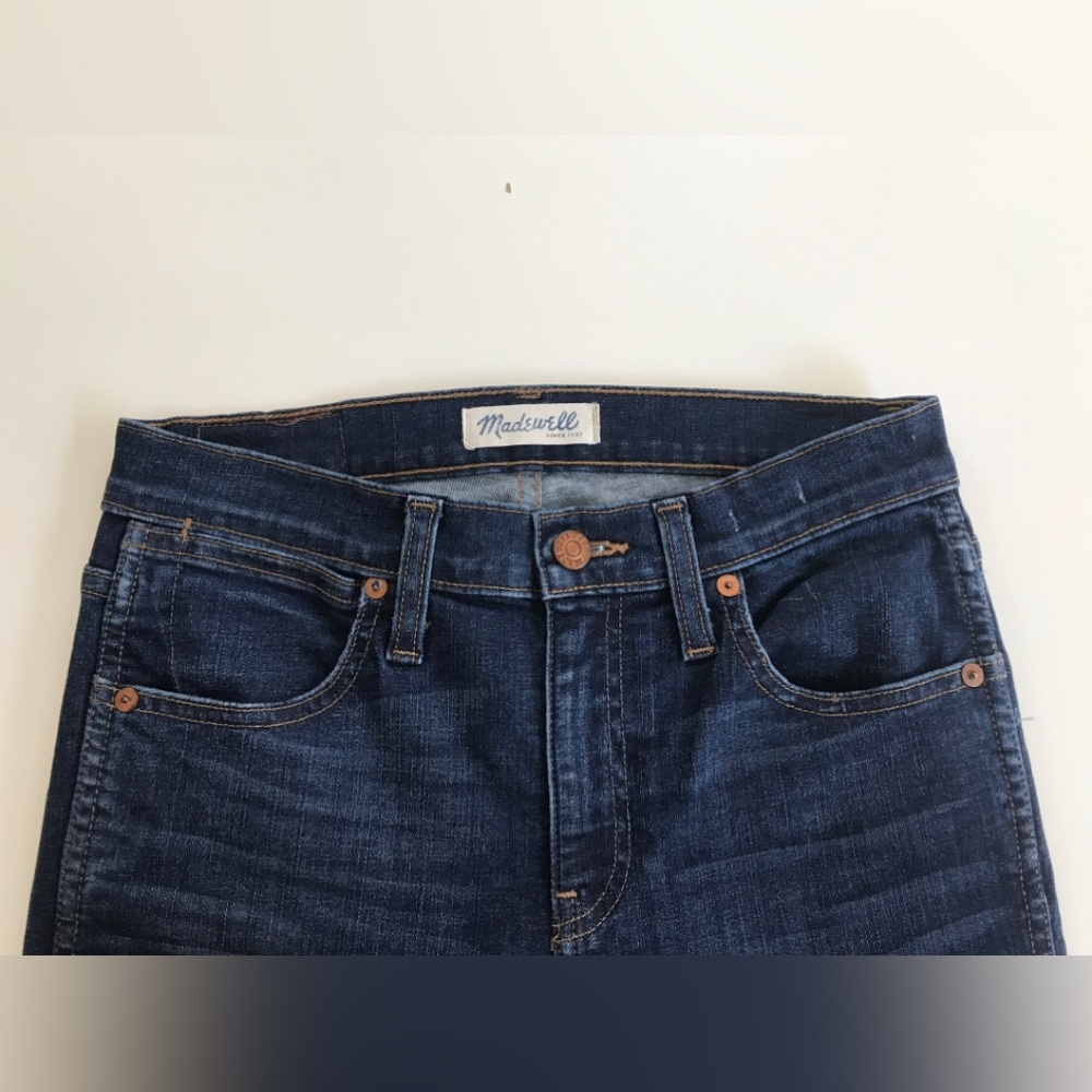 Madewell Womens 9” High Rise Skinny Crop Jeans Blue Size: 26 - Picture 5 of 13
